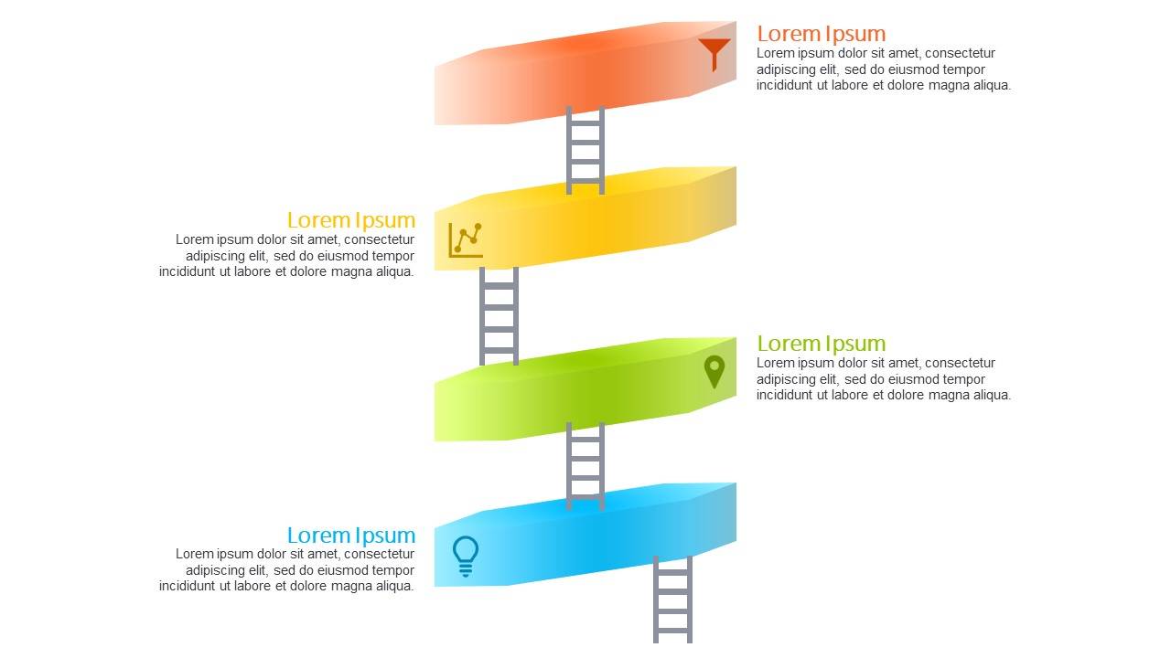 Ladder Powerpoint Infographic Slidegem