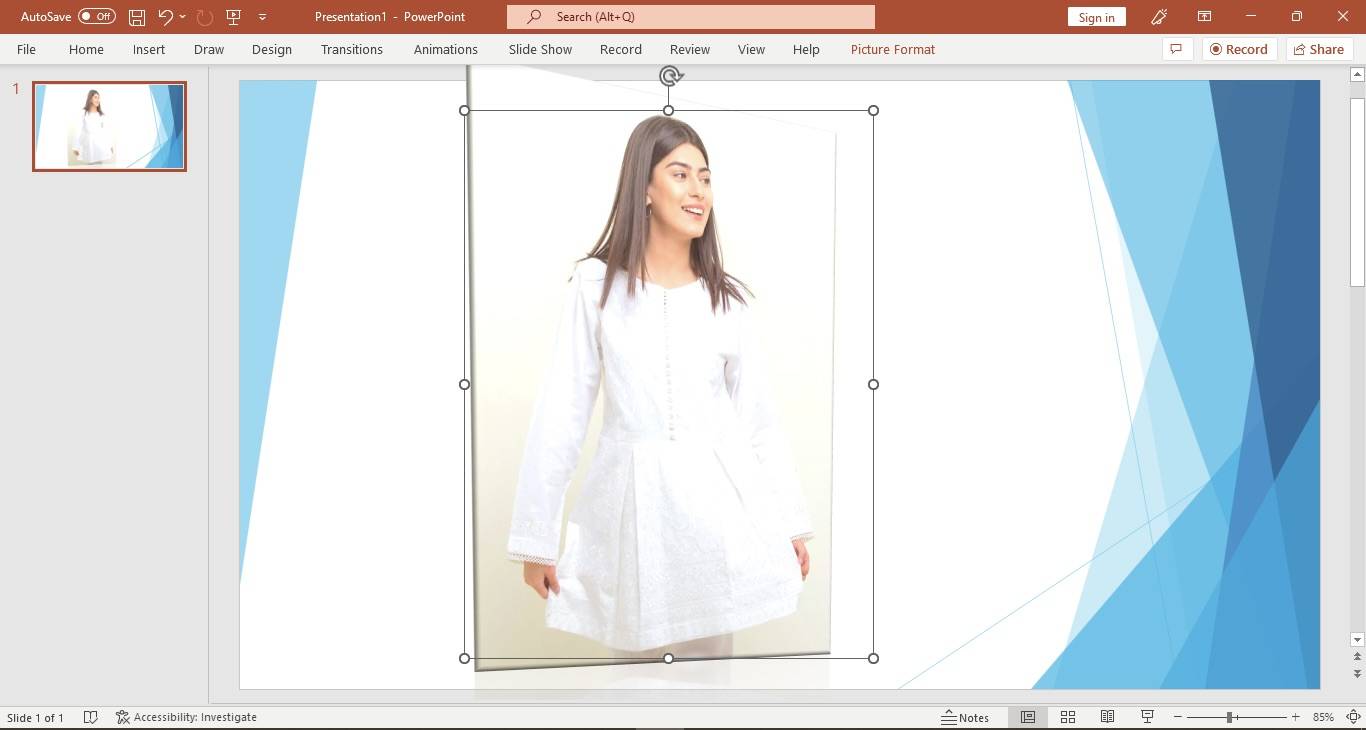 Changing picture in PowerPoint