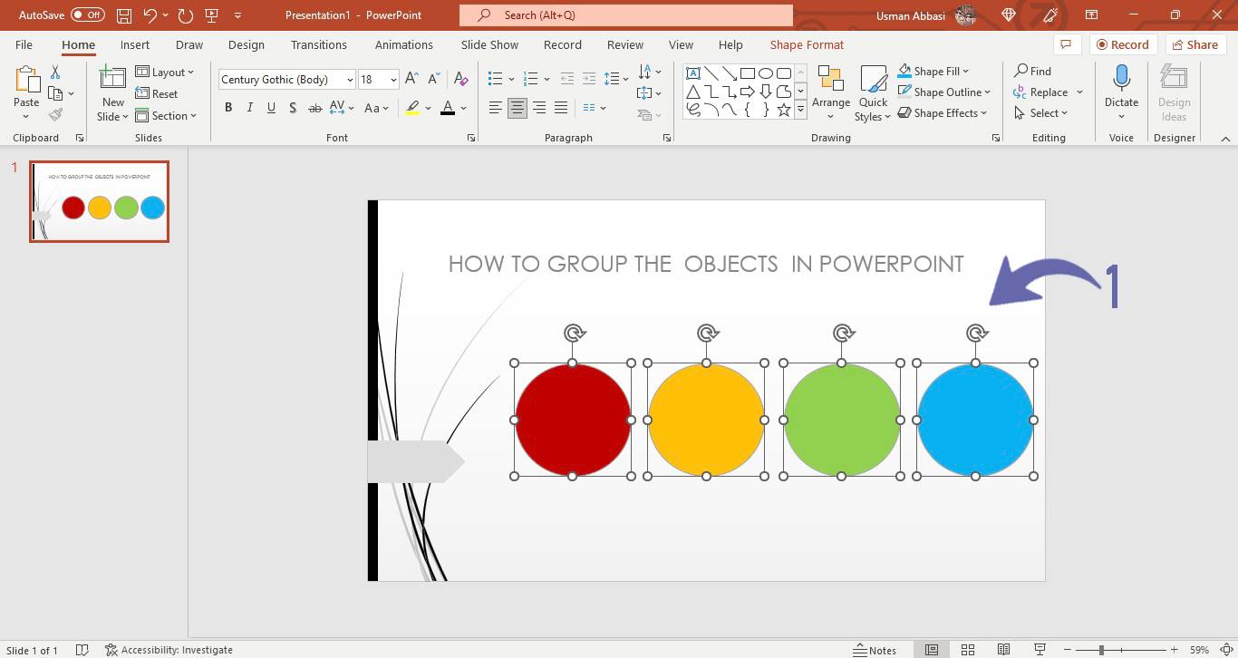 Reordering objects in PowerPoint