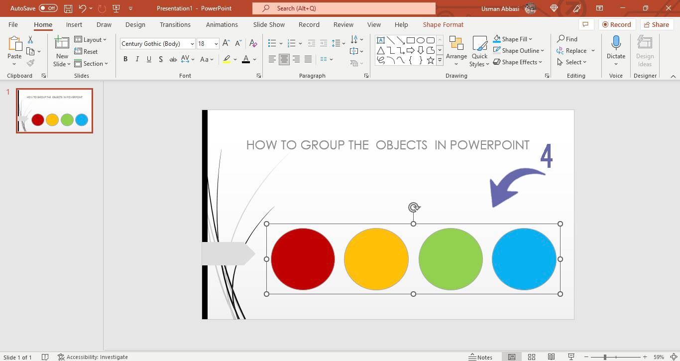 Reordering objects in PowerPoint