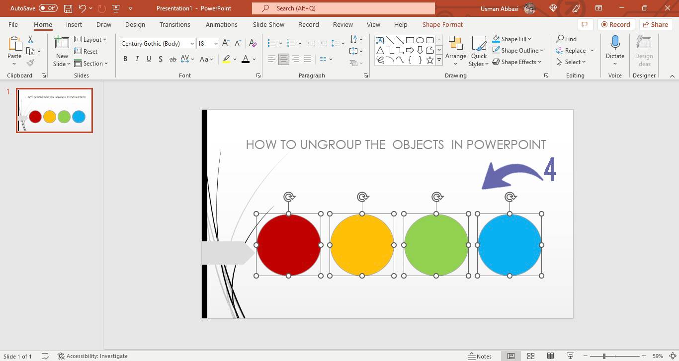 Reordering objects in PowerPoint