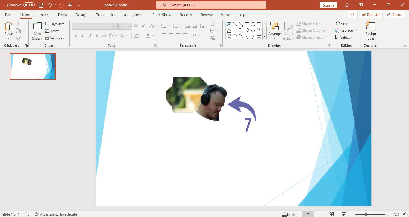 Removing background of an image in PowerPoint