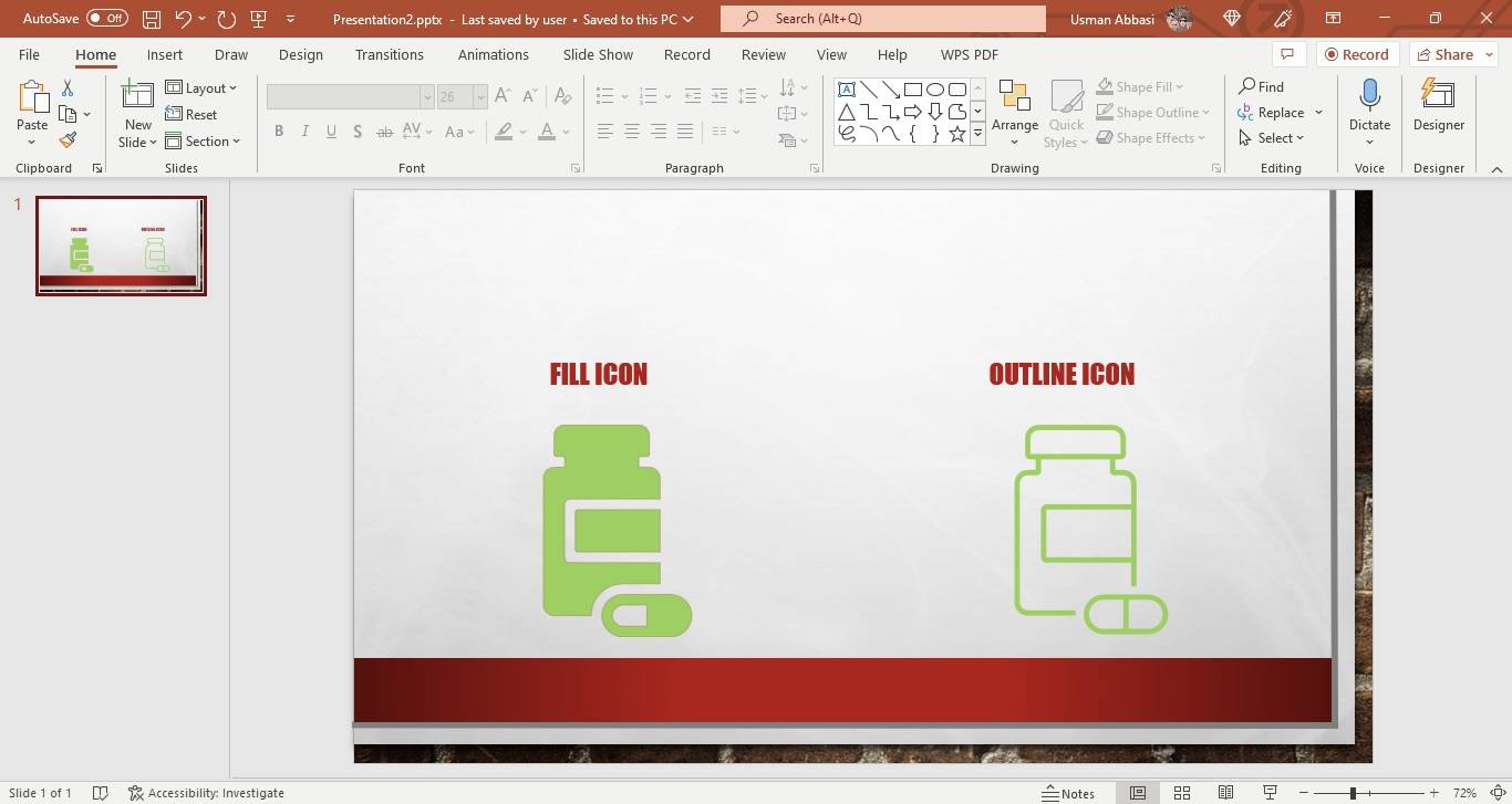 Inserting image in PowerPoint