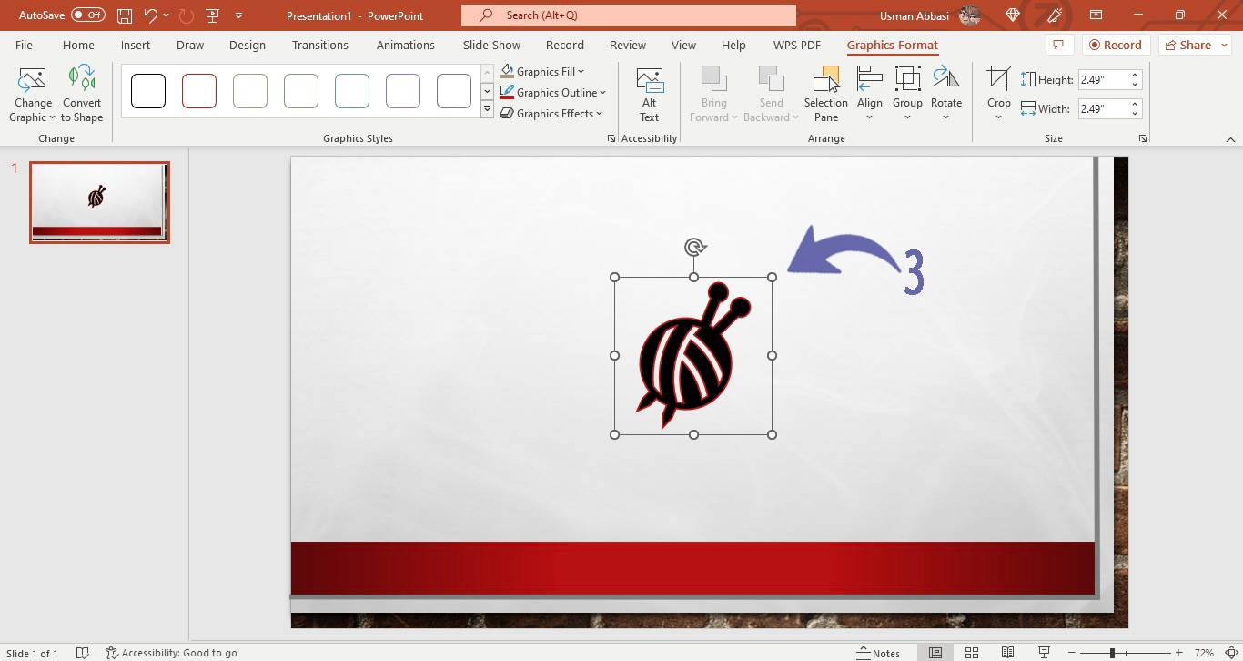 Changing graphic in PowerPoint